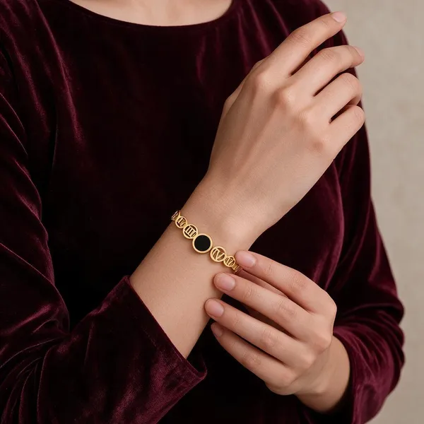 Gold_Tone_Initial_Charm_Cuff_Bracelet_For_Women