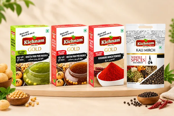 Kichnam_Khatta_Meetha_Pani_Puri_Masala,Lal_Mirch_&_Black_Pepper_Combo_Pack_Of_4