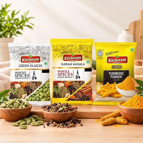 Kichnam_Choti_Elaichi_Whole_Green_Cardamom_,Garam_Masala,Turmeric_Powder_Pack_Of_3