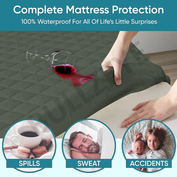 Cotton_Feel_Water-Resistant_Quilted_Diamond_Pattern_Mattress_Protector