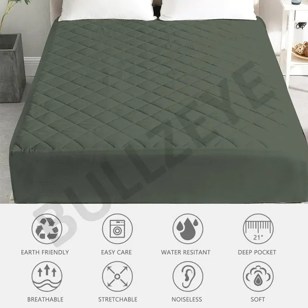 Cotton_Feel_Water-Resistant_Quilted_Diamond_Pattern_Mattress_Protector
