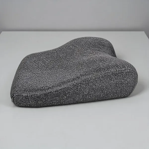 Memory_Foam_Grey_Contoured_Cervical_Neck_Support_Pillow