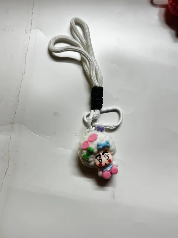White_Velvet_Bag_Charm_For_Kids