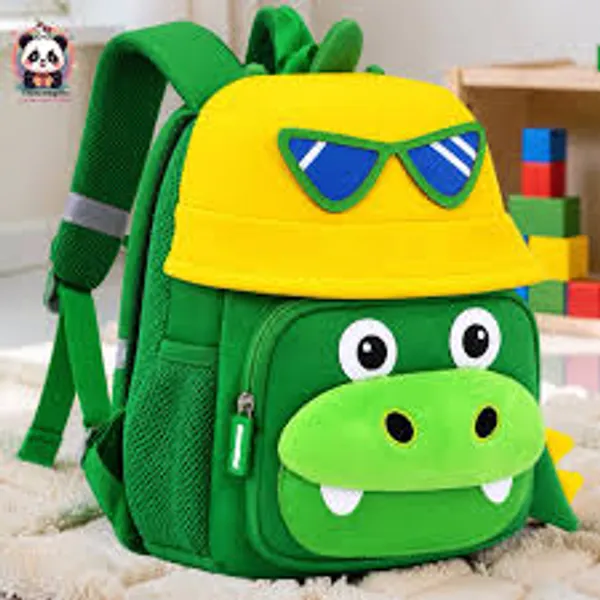 Green_Soft_Diving_Material_Backpack_For_Kids
