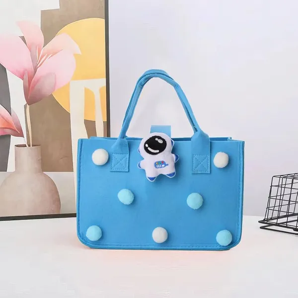Cute_Felt_Hamper_Gift_Bag_for_Kids_|_Reusable_Tote_Bag_Adorable_Soft_Toy_Charm_&_Pom-Pom_|_Spacious_Gift_Basket_for_Birthday,_Raksha_Bandhan,_Return_Gifts,_Picnic,_Lunch_|_28x18_x15_cm_Blue