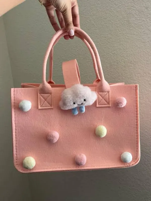 Cute_Felt_Hamper_Gift_Bag_for_Kids_|_Reusable_Tote_Bag_Adorable_Soft_Toy_Charm_&_Pom-Pom_|_Spacious_Gift_Basket_for_Birthday,_Raksha_Bandhan,_Return_Gifts,_Picnic,_Lunch_|_28x18_x15_cm_Peach