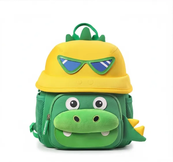Green_Soft_Diving_Material_Backpack_For_Kids