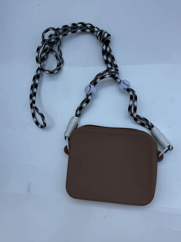 Brown_Silicone_Sling_Bag_For_Kids