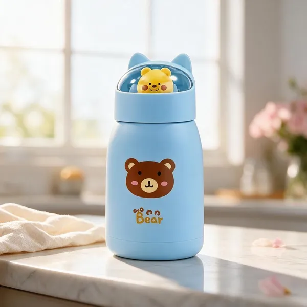 500ml_Reusable_Glass_Water_Bottle_|_Double_Wall_Leakproof_|_Hot_&_Cold_Drinks_|_Travel_&_Office_Use_|_Milk,_Juice,_Water_(Multicolor)_Sky_Blue_Glass_Plastic_Water_Bottle_For_Kids
