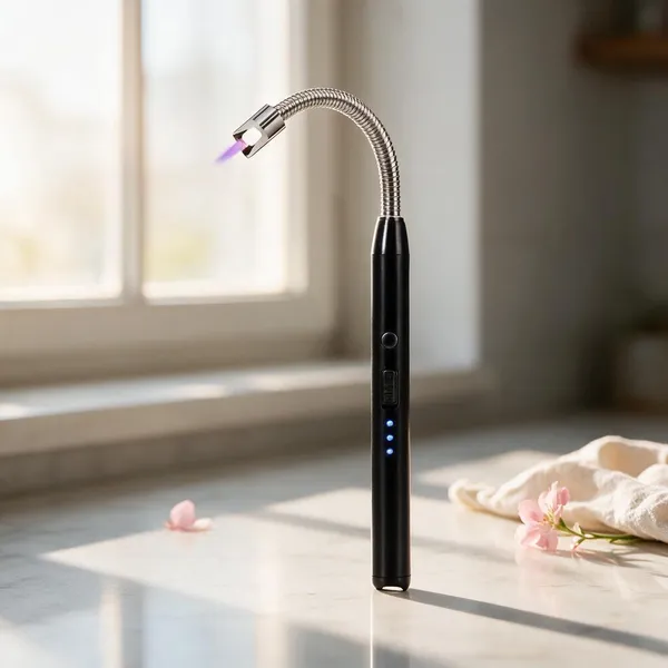 Black_Metal_Electric_Lighter_For_Kitchen