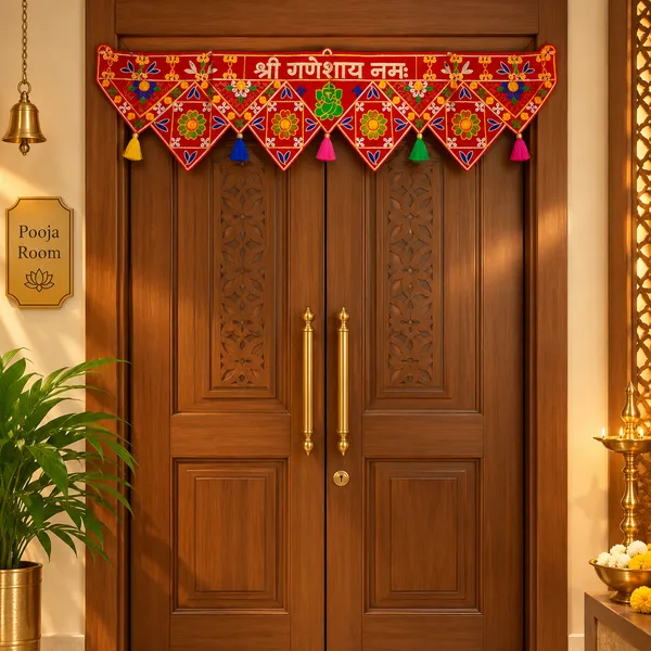 Red_Embroidered_Ganesh_Decorative_Door_Toran