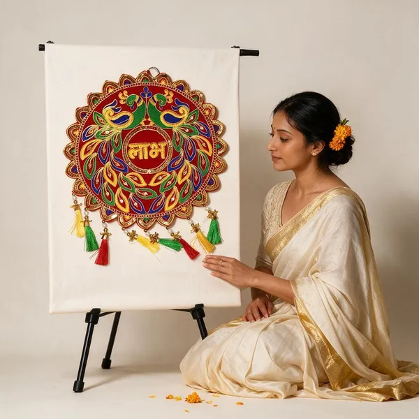 Velvet_Traditional_Peacock_Shubh_Wall_Hanging