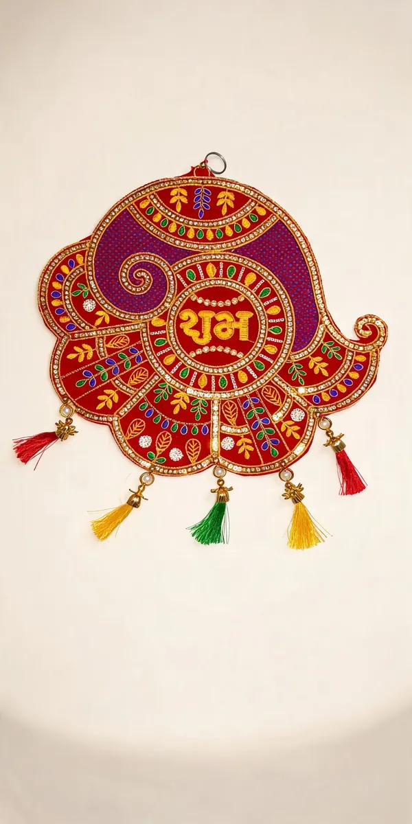 Velvet_Festive_Floral_Shubh_Embroidered_Wall_Hanging