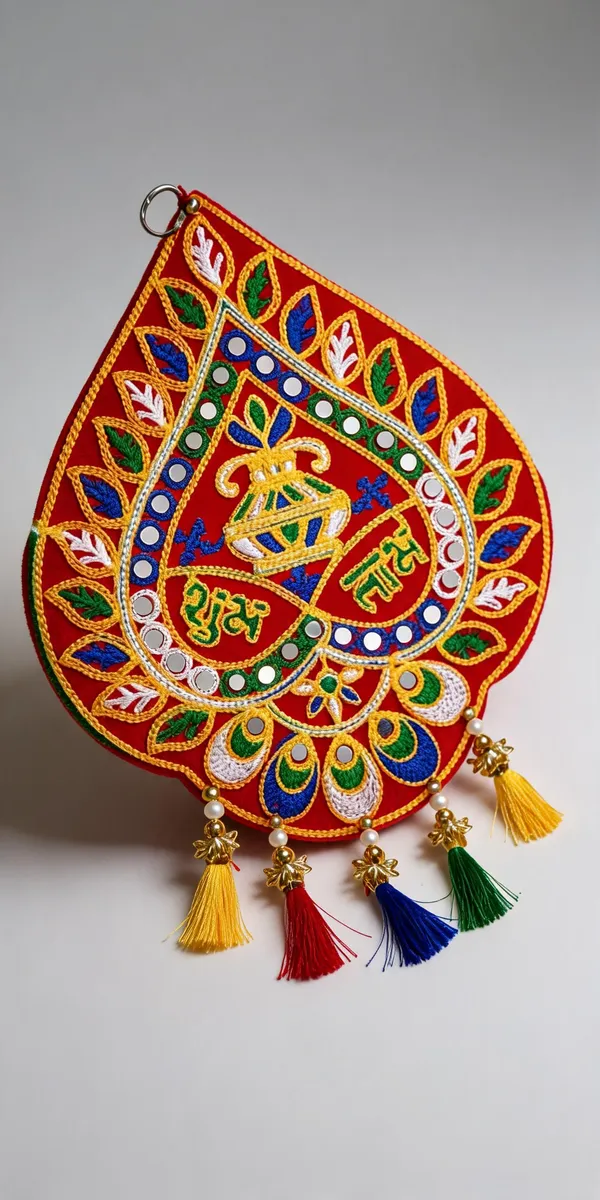 Velvet_Traditional_Shubh_Labh_Kalash_Wall_Hanging
