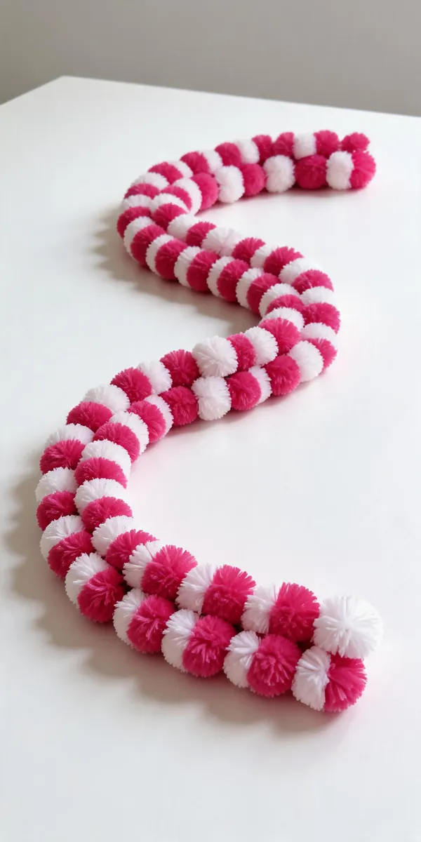 Fabric_Festive_Pom_Pom_Pink_White_Decorative_Garland