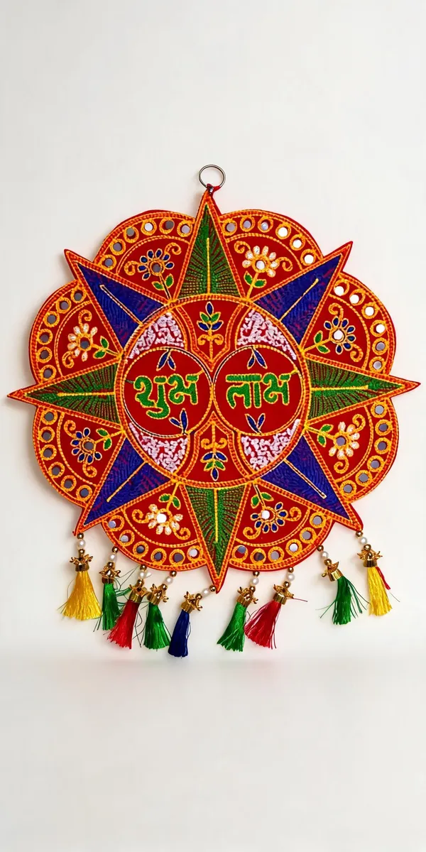 Velvet_Festive_Traditional_Shubh_Labh_Embroidered_Wall_Hanging