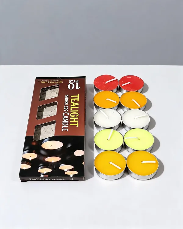 Wax_Festive_Multicolour_Smokeless_Tealight_Candle_Set