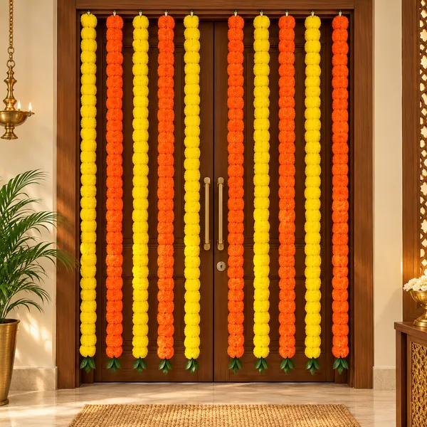 Yellow_Orange_Marigold_Flower_Garland_Set