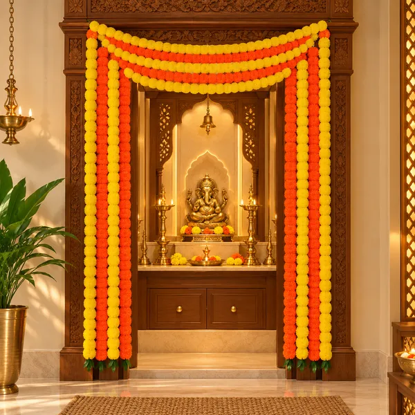 Yellow_Orange_Marigold_Flower_Garland_Set