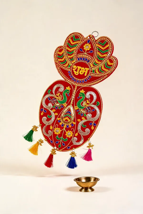 Velvet_Traditional_Peacock_Ganesh_Wall_Hanging