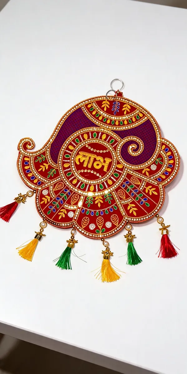 Velvet_Festive_Shubh_Paisley_Embroidered_Wall_Hanging