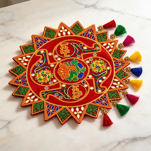 Velvet_Festive_Ganesha_Embroidered_Rangoli_Mat