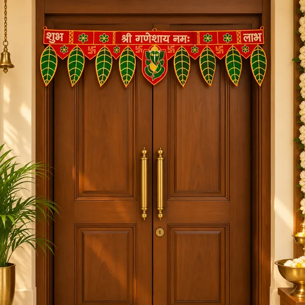 Fabric_Traditional_Ganesh_Pattern_Door_Toran