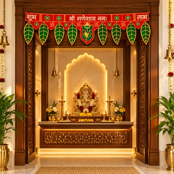 Fabric_Traditional_Ganesh_Pattern_Door_Toran