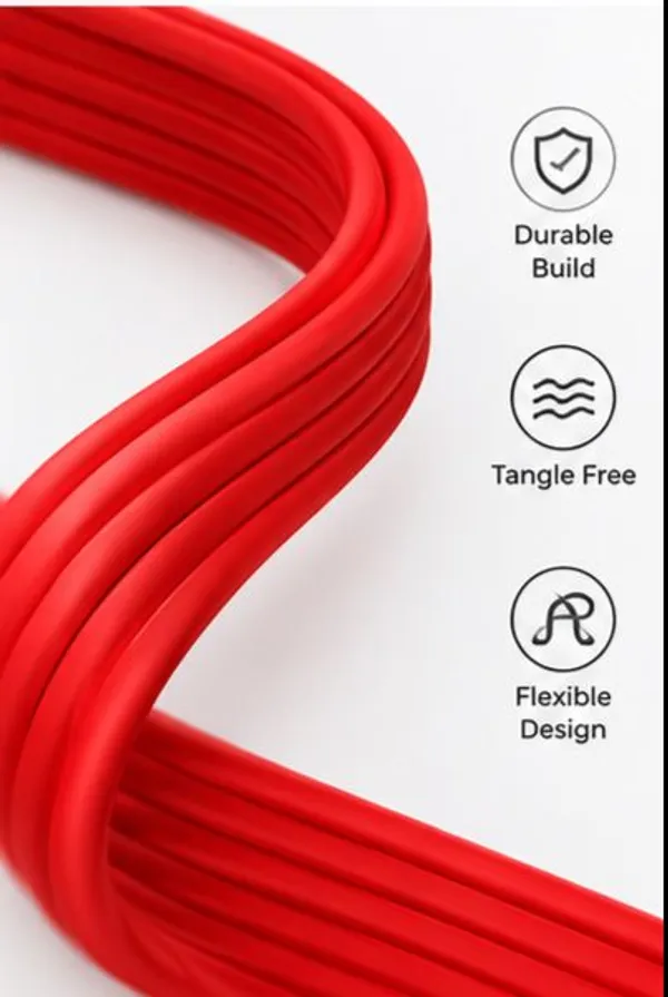 Firesound_USB_Type_C_Cable_1_m_FSDT-022_(Compatible_with_Mobile,_Tablet,_Red,_White,_One_Cable,_USB_Type_A_To_USB_Type_C)