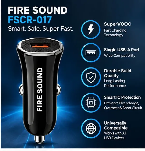 Firesound_100_W_Turbo_Car_Charger_(Black)