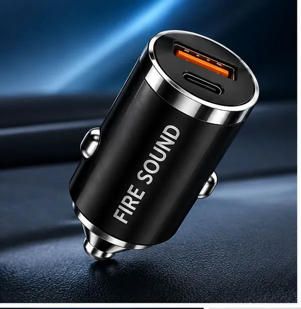 Firesound_100_W_Qualcomm_Certified_Turbo_Car_Charger_(Black)