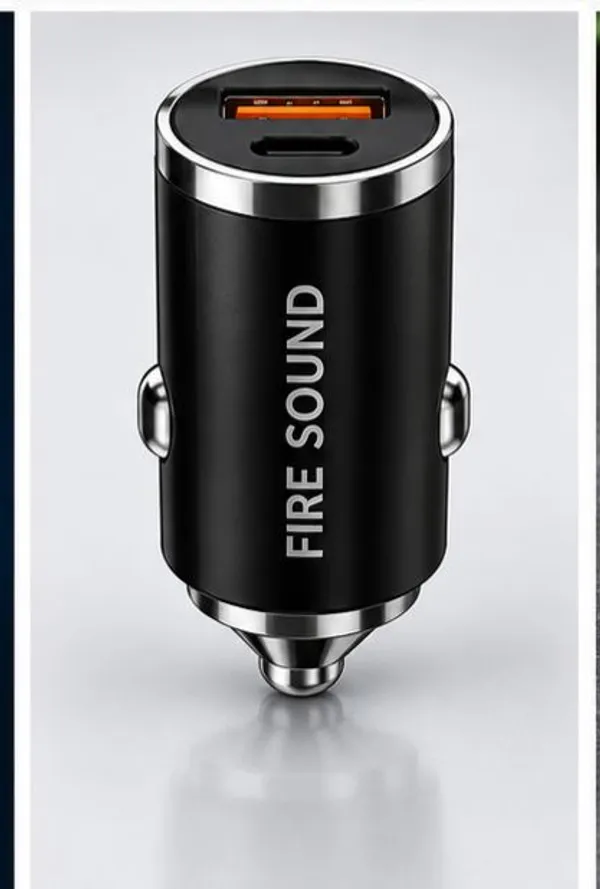 Firesound_100_W_Qualcomm_Certified_Turbo_Car_Charger_(Black)