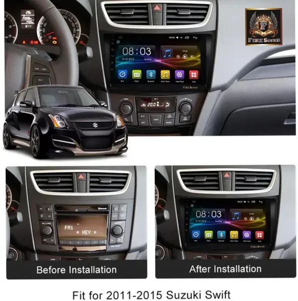 Fire_sound_Swift_/dzire_/_Ertiga_2012/17,_Ram_2/32,Ahd_1280p,_9inch_,2.5d_gorilla_glass_Car_Stereo_(Double_Din)