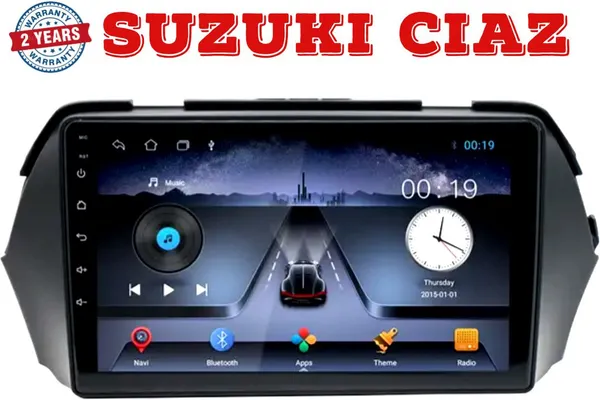 Fire_sound_Ciaz_9inch_Android_player,4G_,AHD1280p_Display_,Ram2/32_2.5d_Gorilla_Glass_Car_Stereo_(Double_Din)