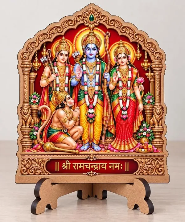Shri_Ram_Darbar_Mdf_Wooden_Standee