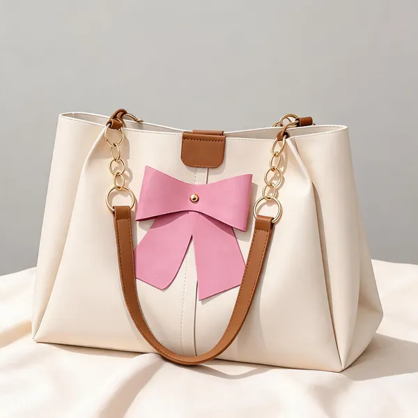 Raez_Cream_Pu_Bow_Detail_Shoulder_Handbag_For_Women