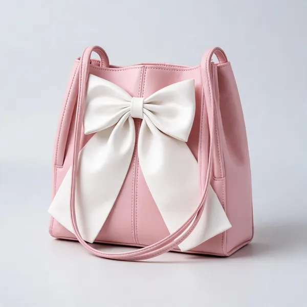 Raez_Baby_Pink_And_White_Pu_Bow_Detail_Handbag_For_Women