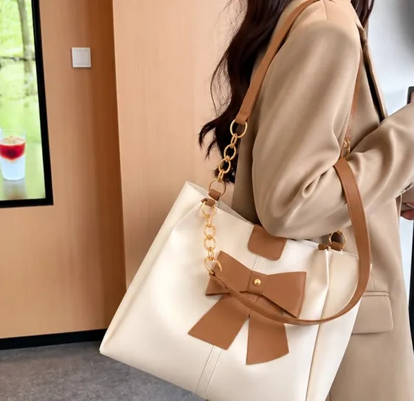 Raez_Cream_And_Brown_Pu_Bow_Detail_Shoulder_Handbag_For_Women