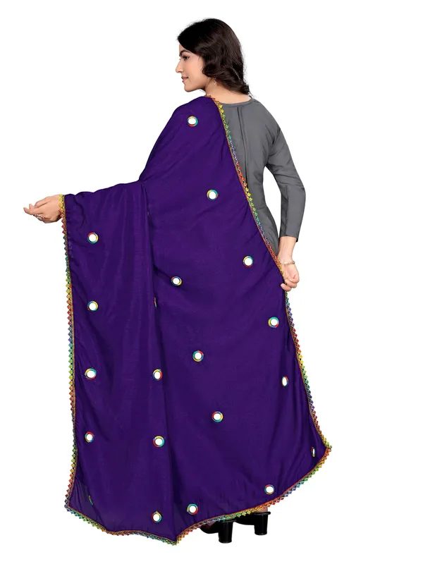 Mirror_Work_Art_Silk_Dupatta_For_Women_With_Lace_Border_Violet