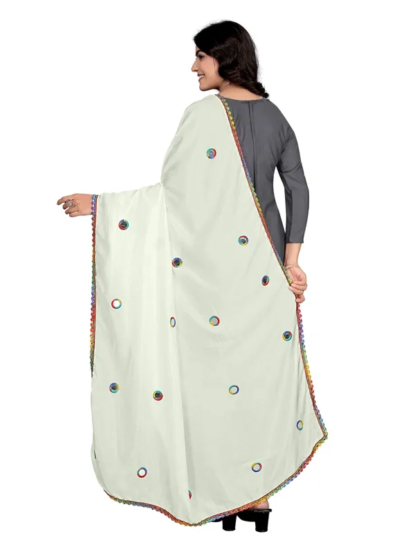 Mirror_Work_Art_Silk_Dupatta_For_Women_With_Lace_Border_White