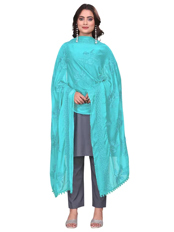 Embroidered_Chiffon_Dupatta_For_Women_With_Pom_Pom_Lace_Sky_Blue