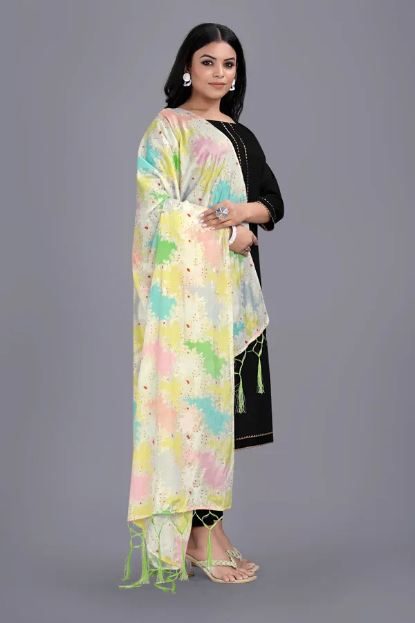 Chinon_Dupatta_With_Digital_Gold_Foil_Print_And_Tassels_Multicolor_4