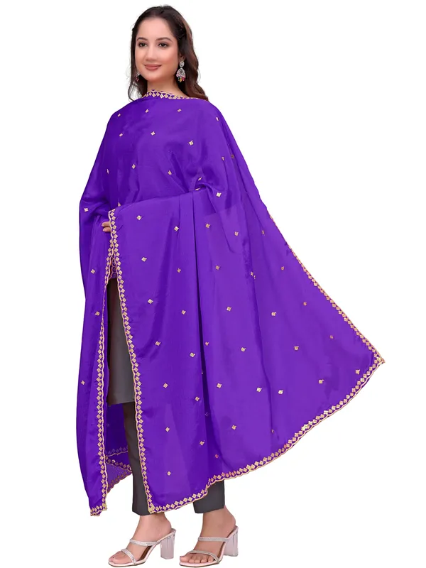 Chinon_Embroidered_Dupatta_With_Sequin_Butti_Scalloped_Border_Violet