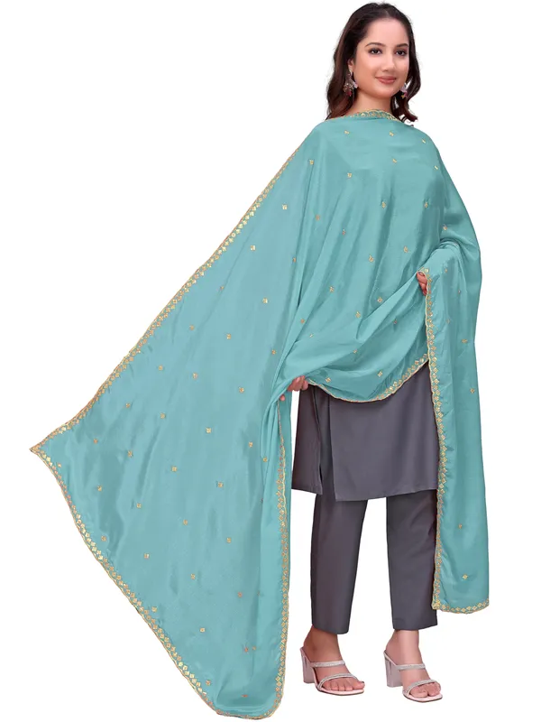 Chinon_Embroidered_Dupatta_With_Sequin_Butti_Scalloped_Border_Sky_Blue