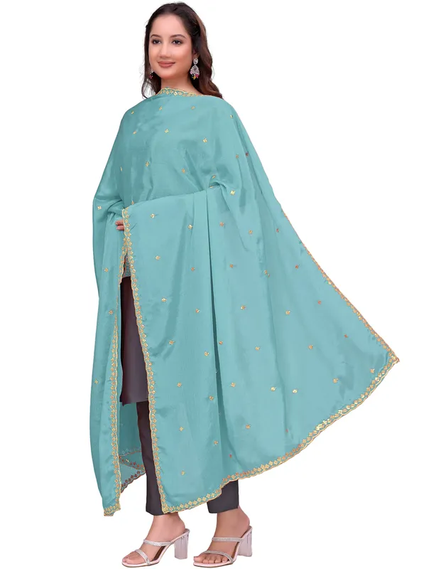 Chinon_Embroidered_Dupatta_With_Sequin_Butti_Scalloped_Border_Sky_Blue