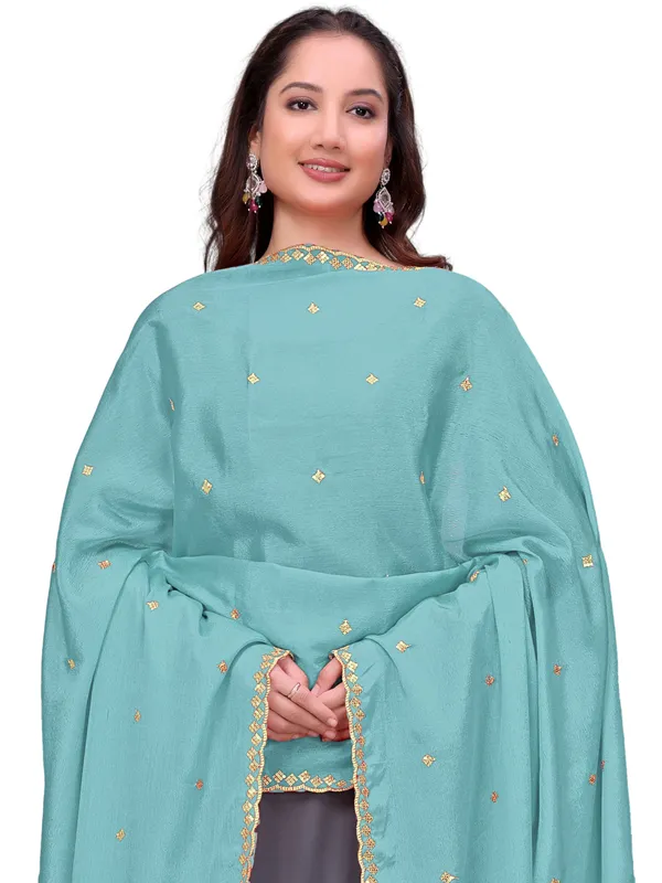 Chinon_Embroidered_Dupatta_With_Sequin_Butti_Scalloped_Border_Sky_Blue