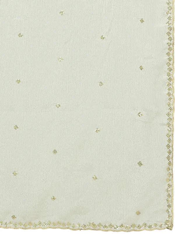 Chinon_Embroidered_Dupatta_With_Sequin_Butti_Scalloped_Border_White