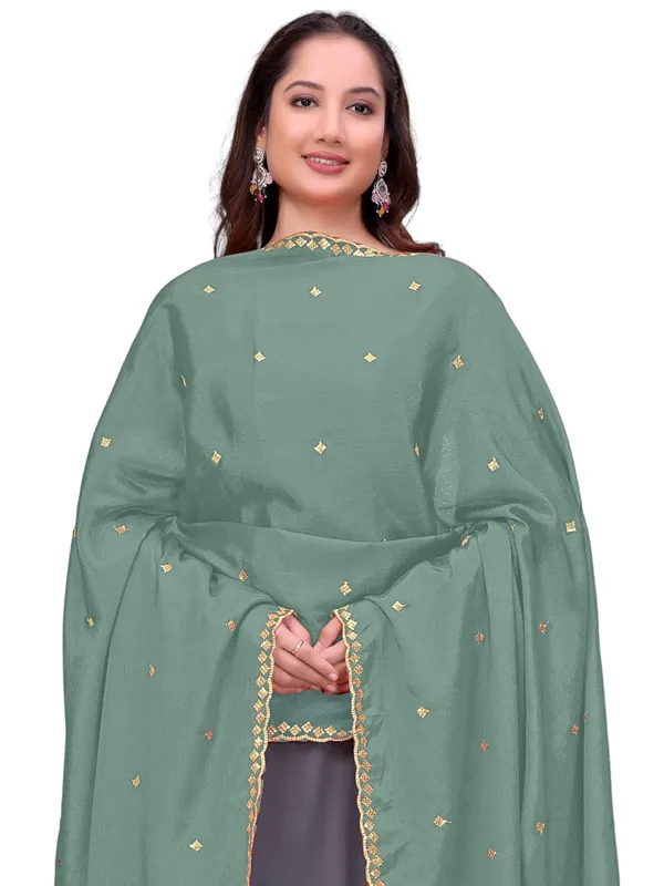 Chinon_Embroidered_Dupatta_With_Sequin_Butti_Scalloped_Border_Grey