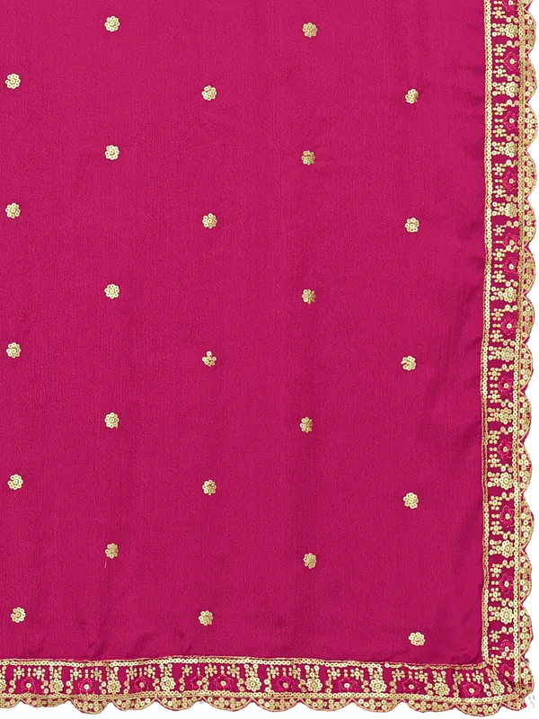 Chinon_Sequin_Embroidered_Dupatta_With_Scalloped_Floral_Border_Pink