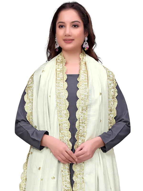 Chinon_Sequin_Embroidered_Dupatta_With_Scalloped_Floral_Border_White